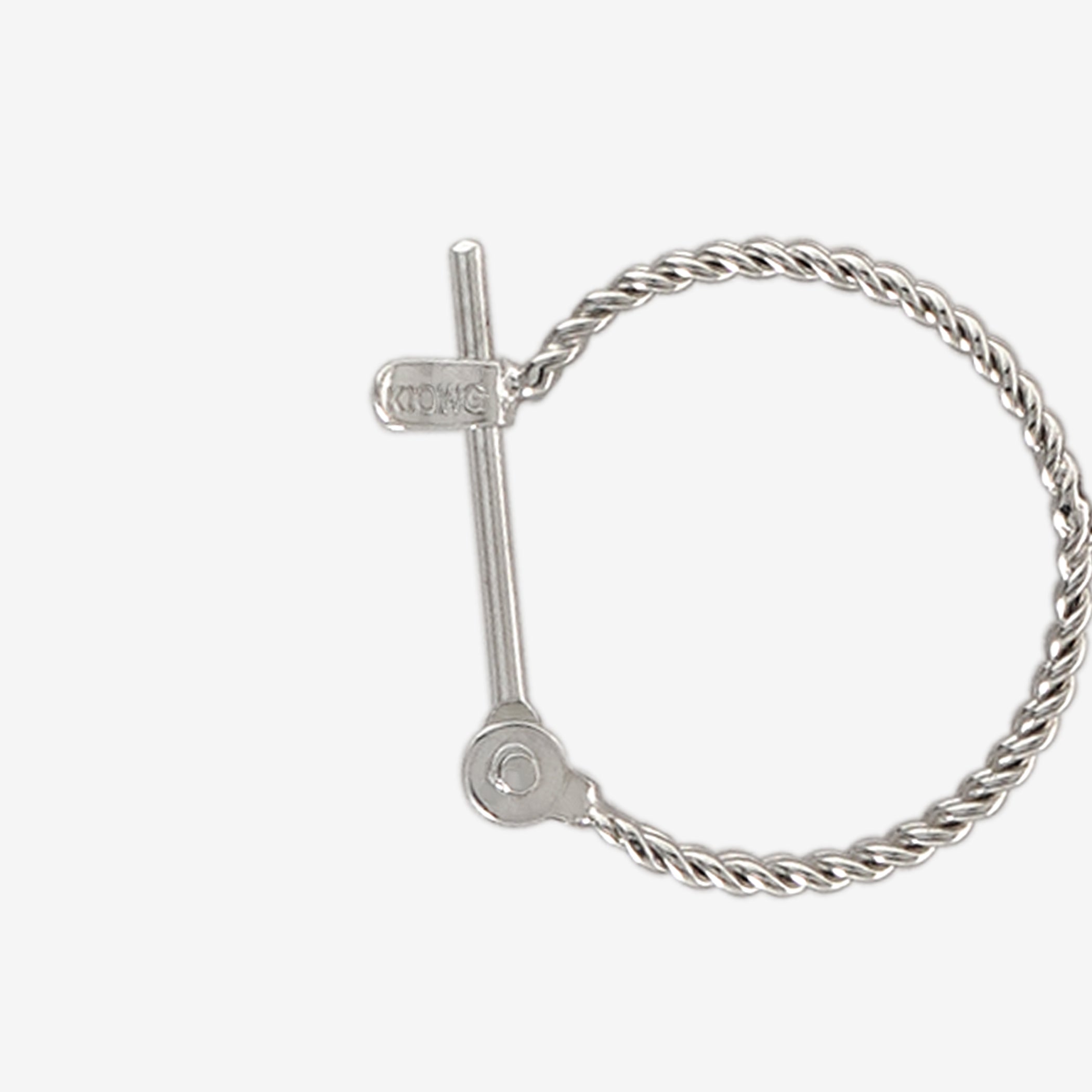 11月誕生石 K10 ホワイトゴールド ブルートパーズ ピアス