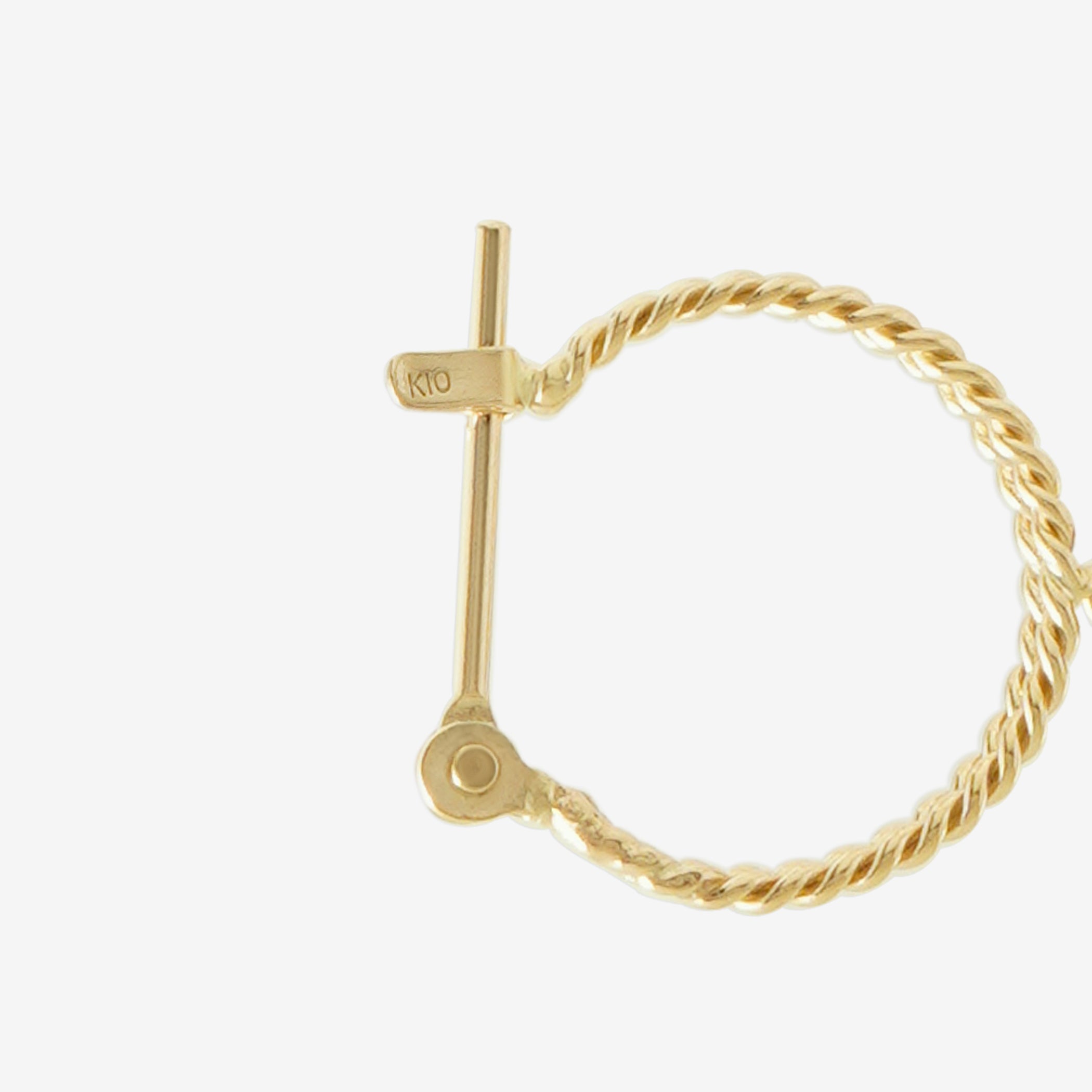 8月誕生石 K10 イエローゴールド ペリドット ピアス