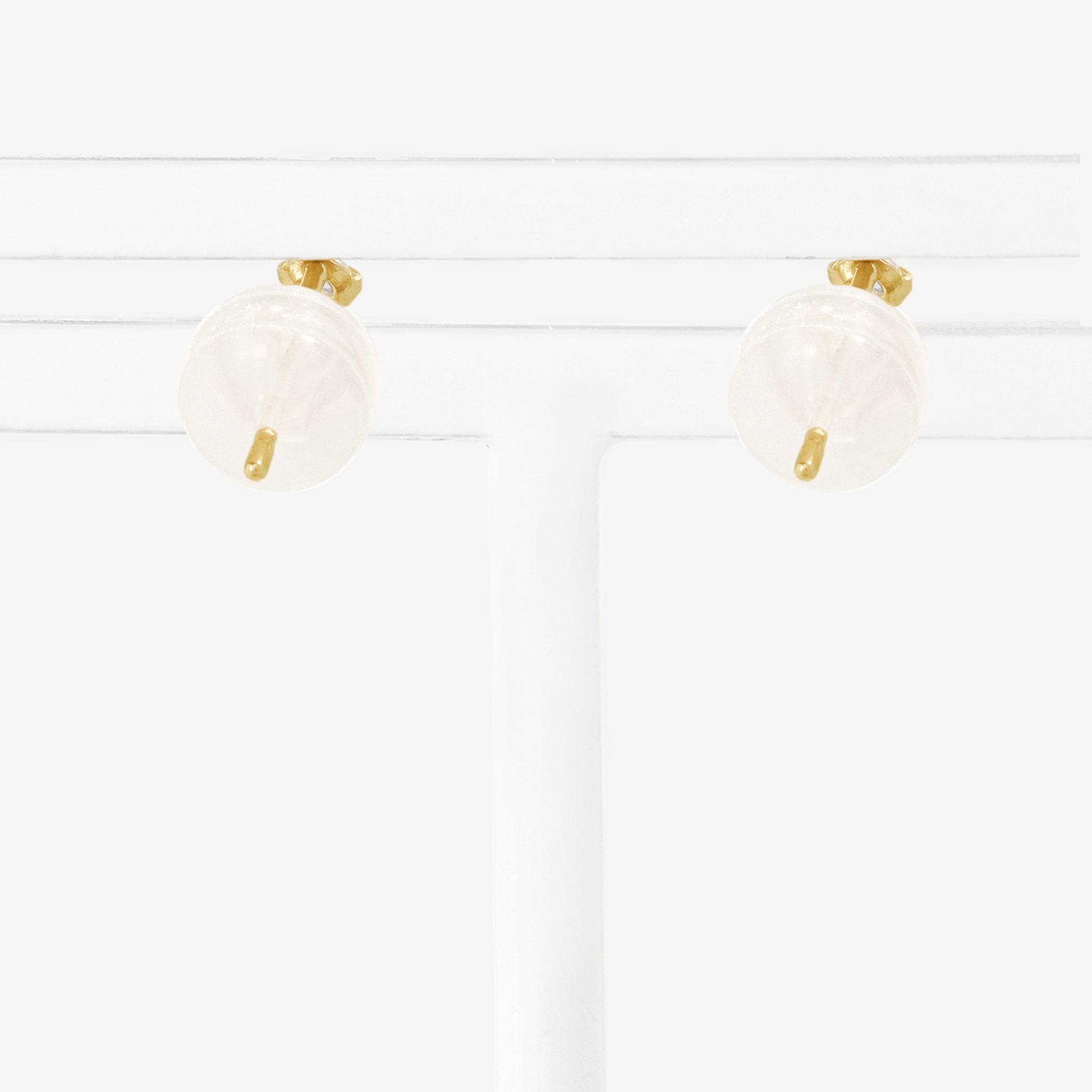 6月誕生石 K10 イエローゴールド 淡水パール ピアス