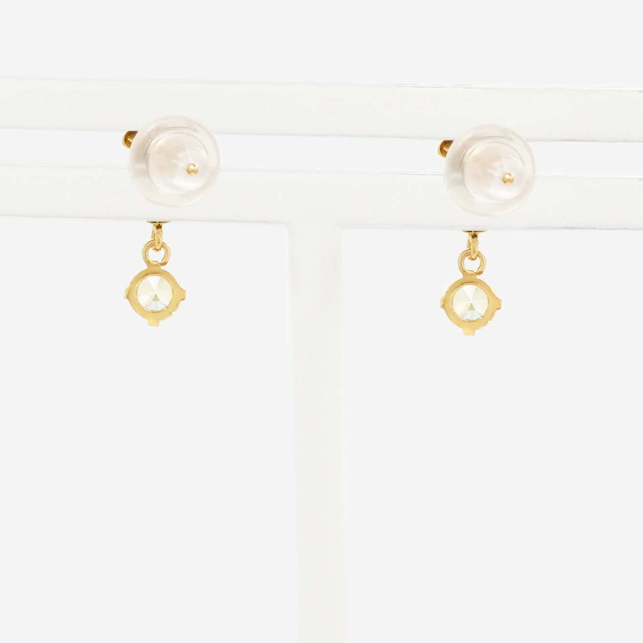 K10 イエローゴールド キュービックジルコニア ピアス