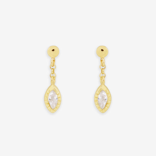 ★今だけ送料無料！★K10 イエローゴールド キュービックジルコニア ピアス