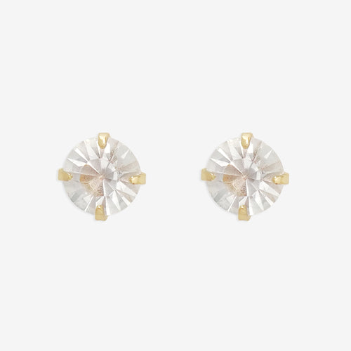 キュービックジルコニア ピアス（ポスト チタン）