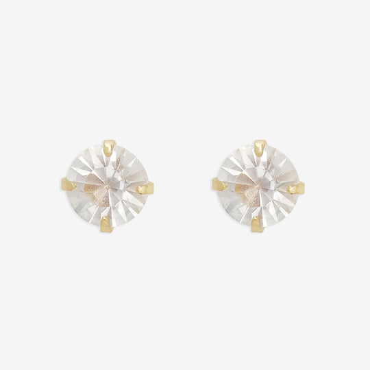 キュービックジルコニア ピアス（ポスト チタン）