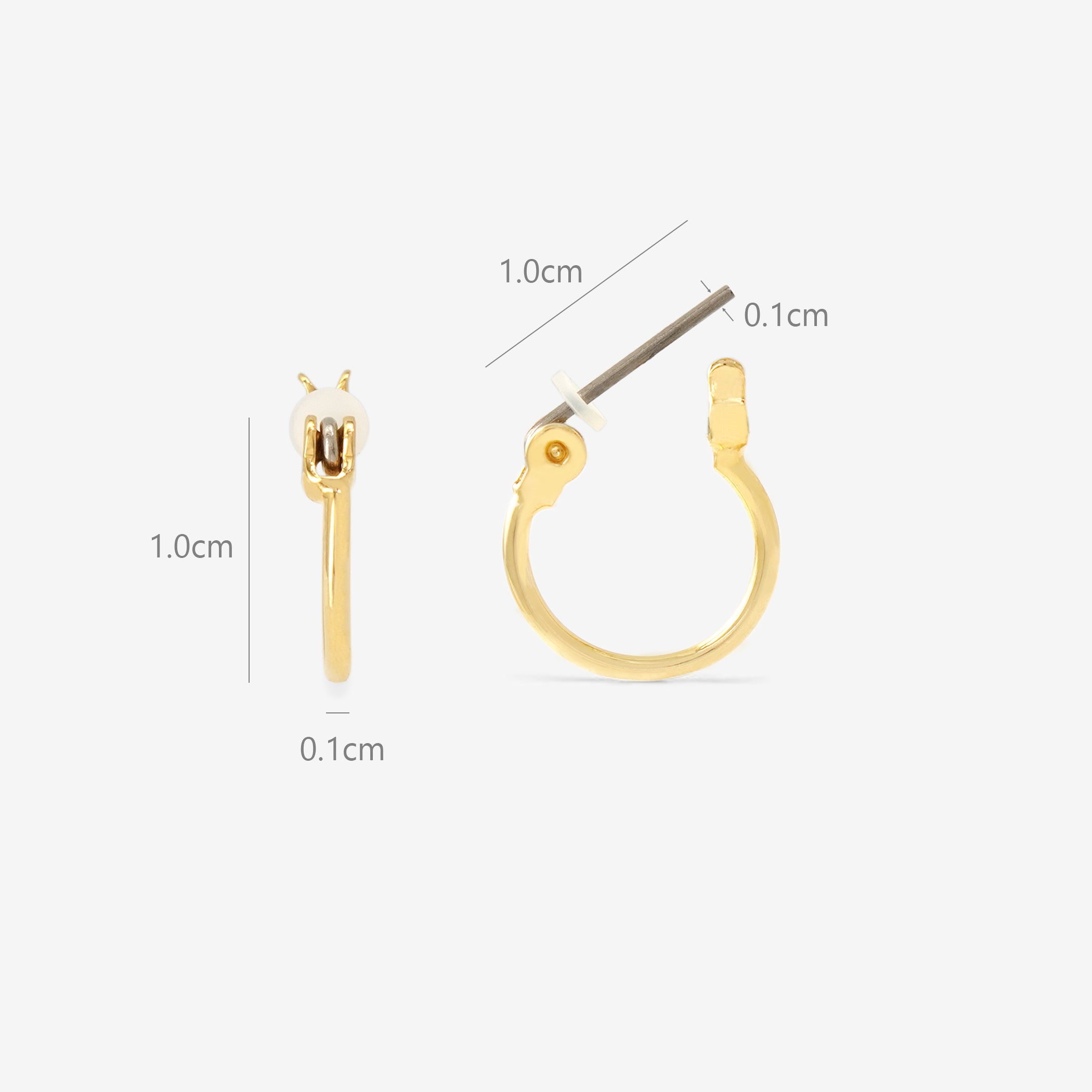 ピアス（ポスト チタン）（10mm）