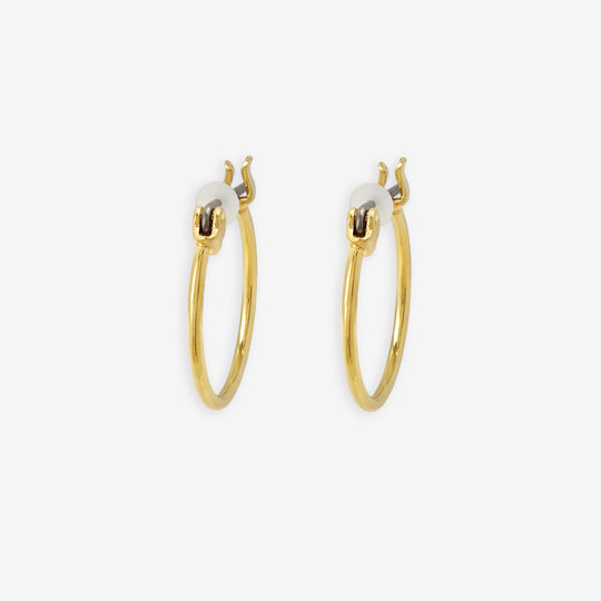 フープ ピアス（ポスト チタン）（15mm）