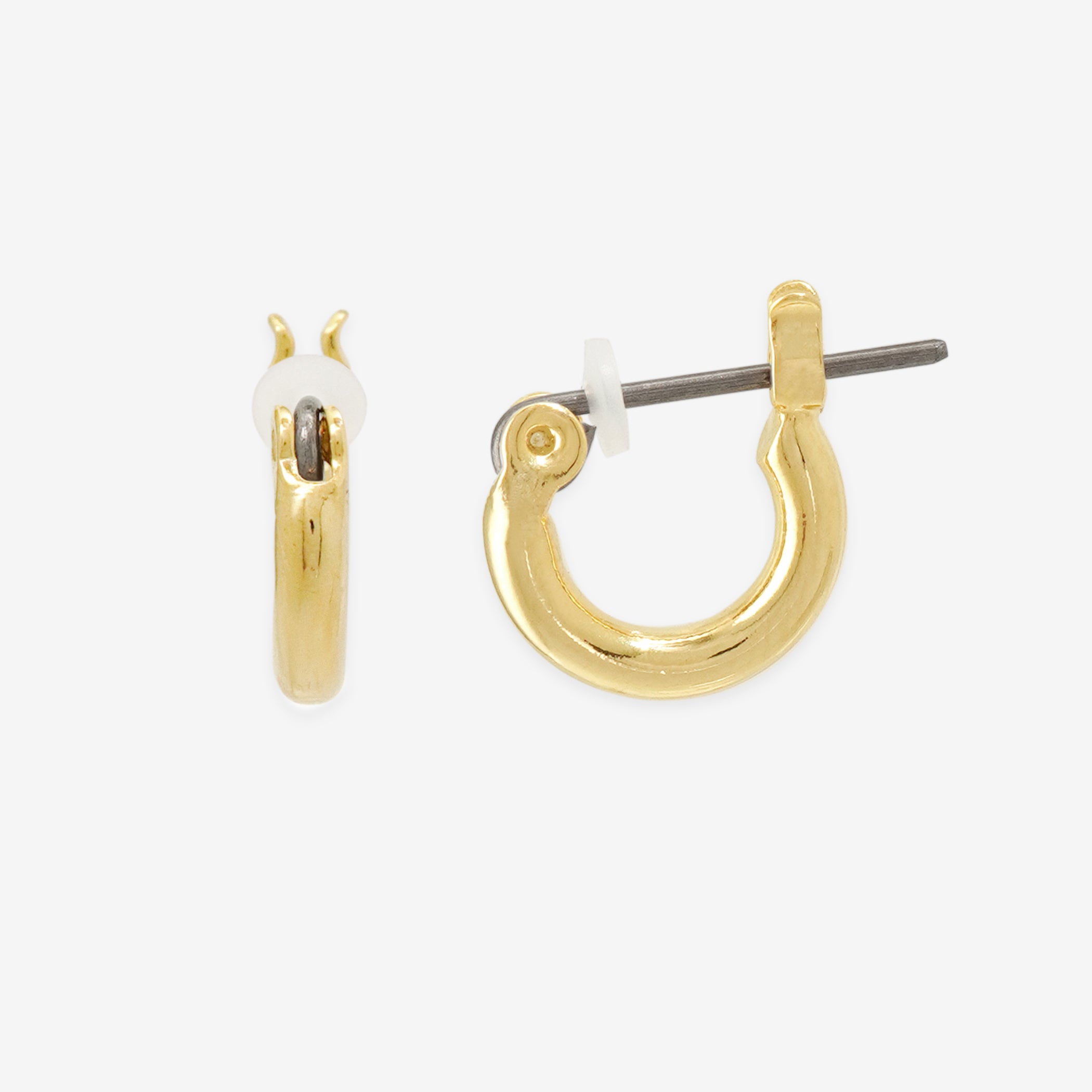 フープ ピアス（ポスト チタン）（10mm）