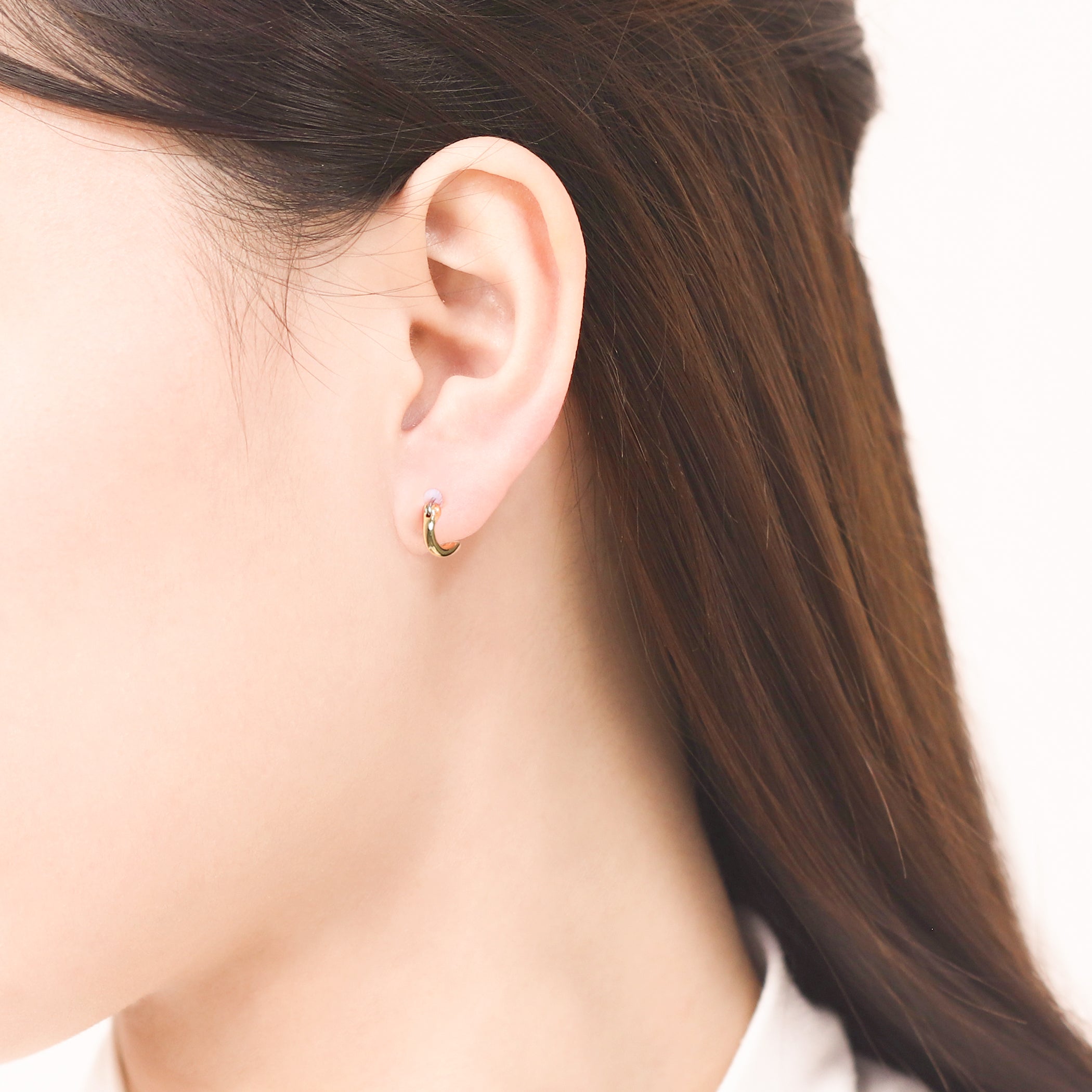 フープ ピアス（ポスト チタン）（10mm）