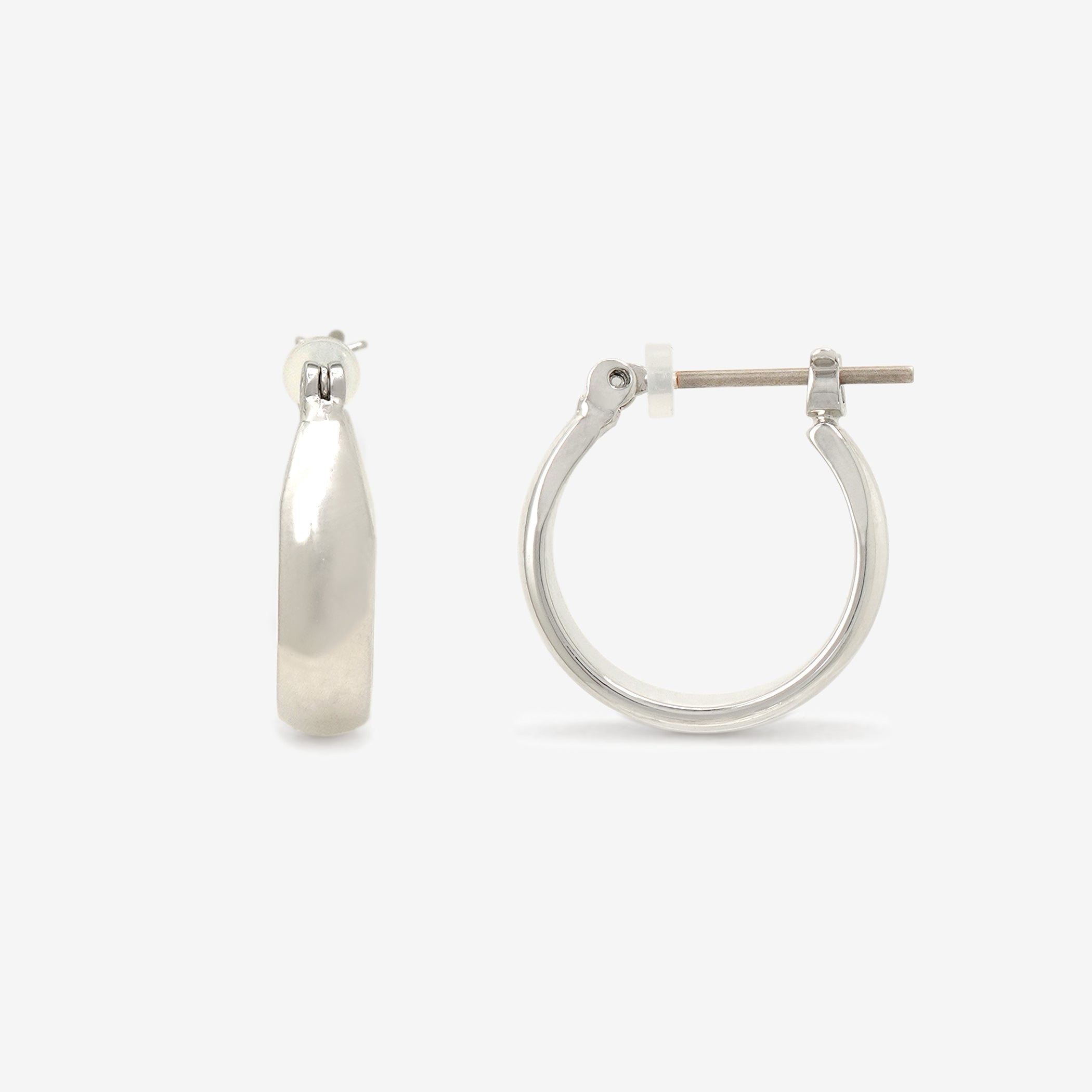 フープ ピアス（ポスト チタン）（15mm）