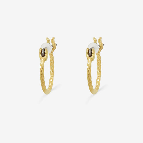 フープ ピアス（ポスト チタン）（10mm）
