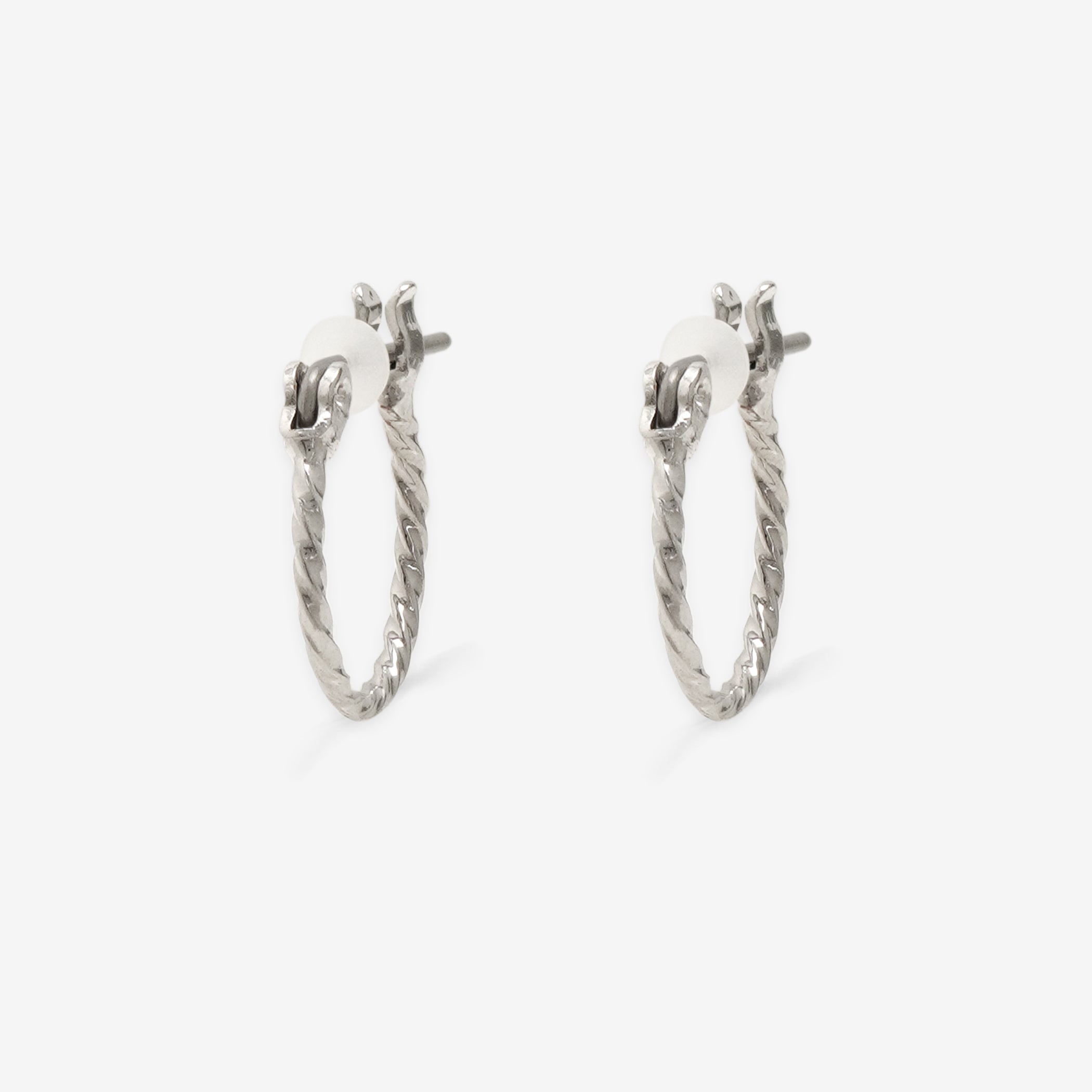 フープ ピアス（ポスト チタン）（10mm）