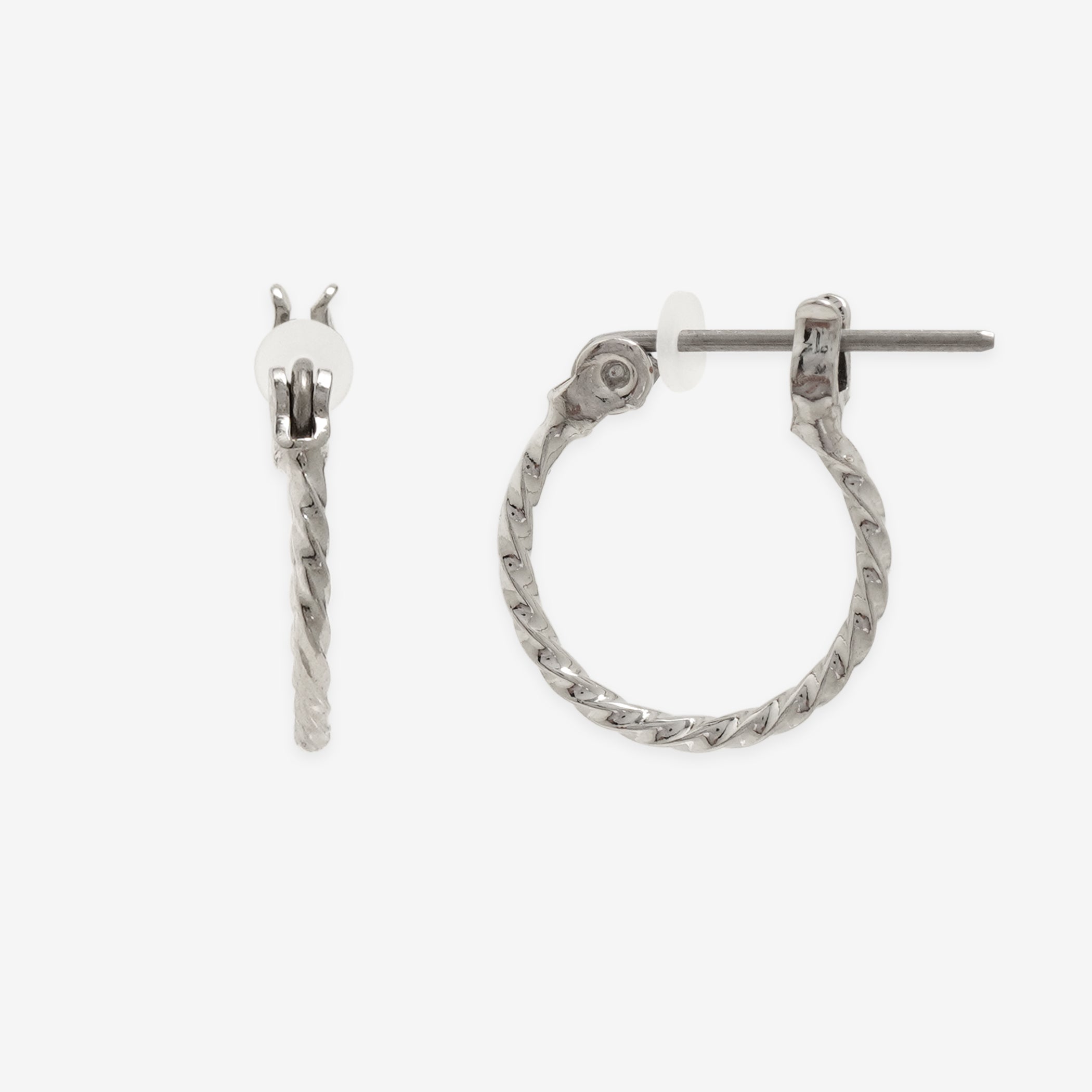 フープ ピアス（ポスト チタン）（10mm）
