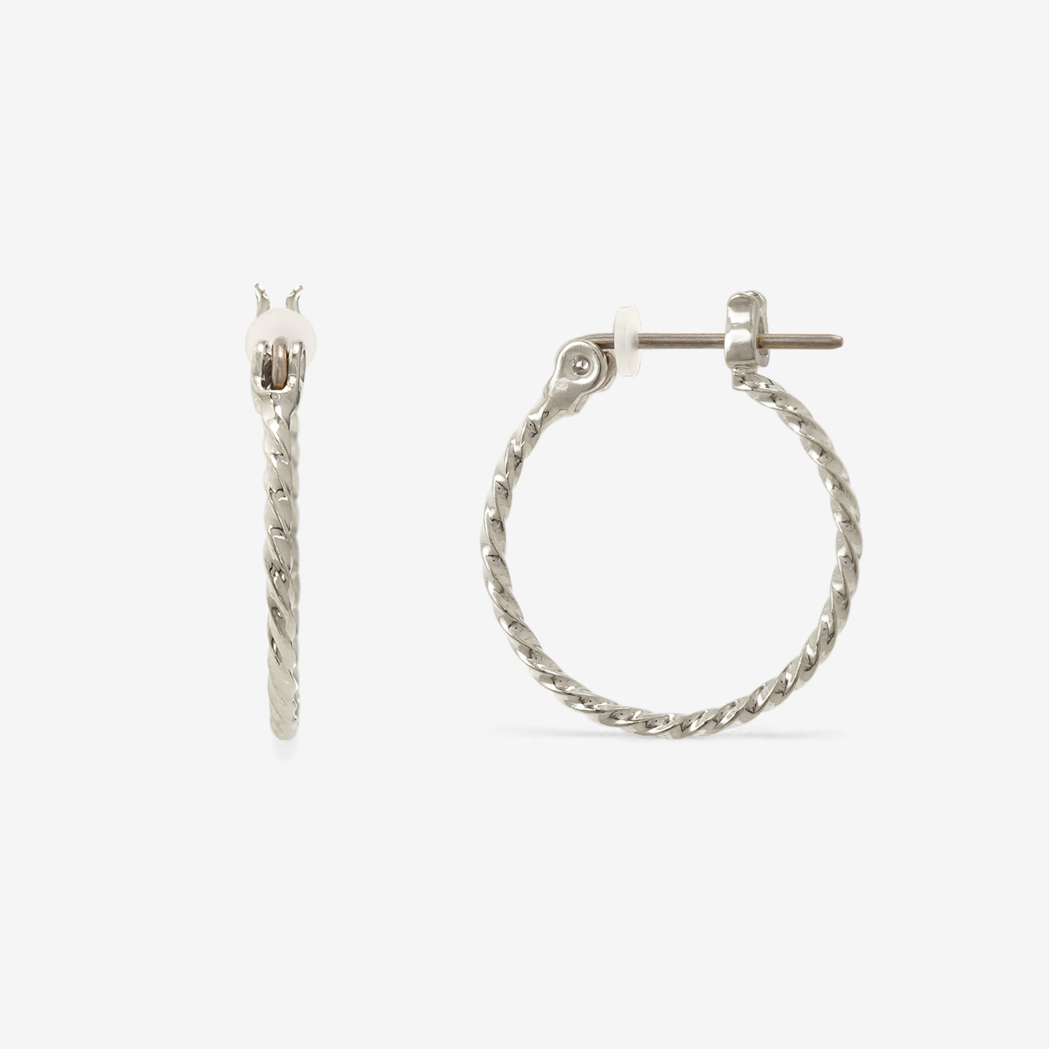 フープ ピアス（ポスト チタン）（15mm）