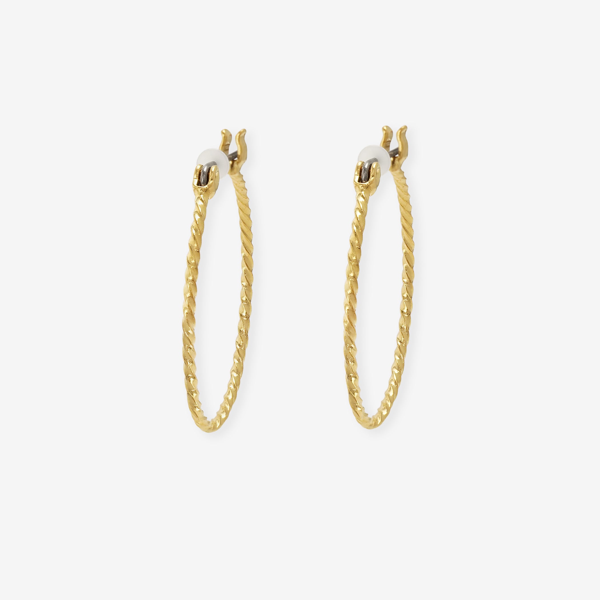 フープ ピアス（ポスト チタン）（25mm）