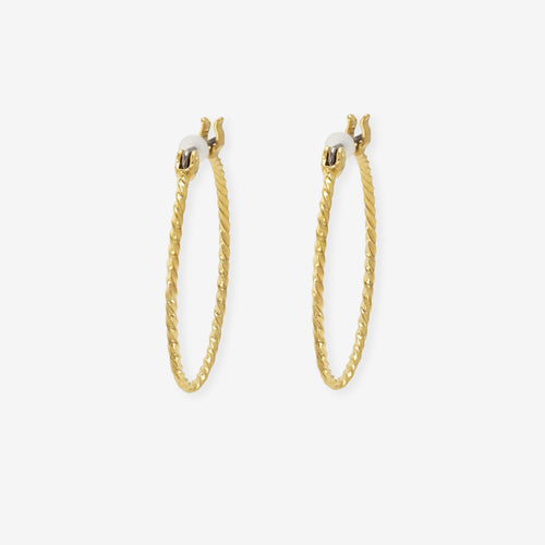 フープ ピアス（ポスト チタン）（25mm）