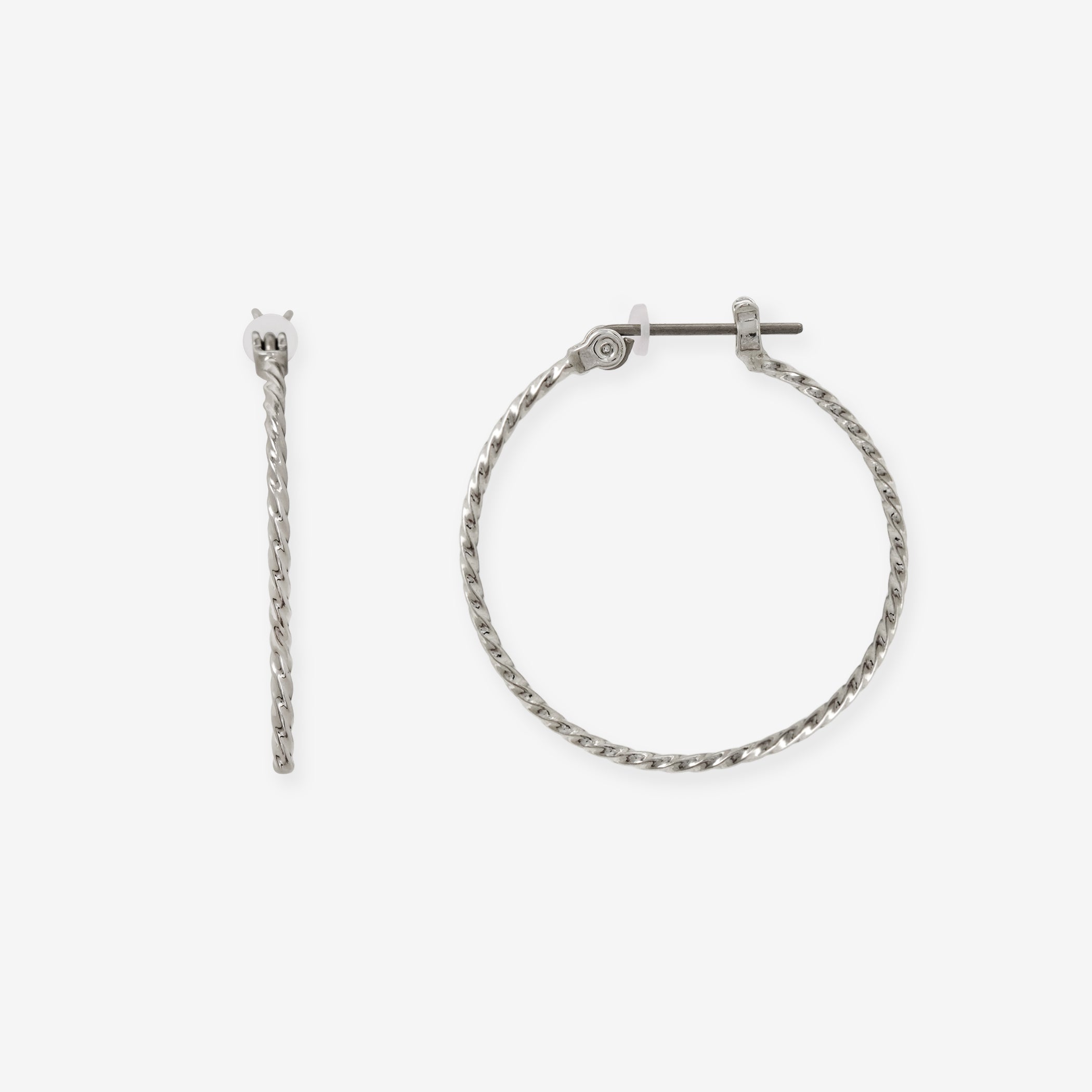 フープ ピアス（ポスト チタン）（25mm）