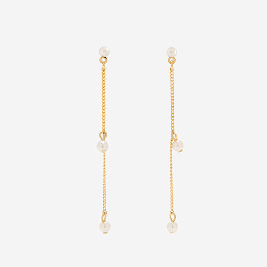 ★今だけ送料無料！★真鍮 パール チタンポスト パール ピアス