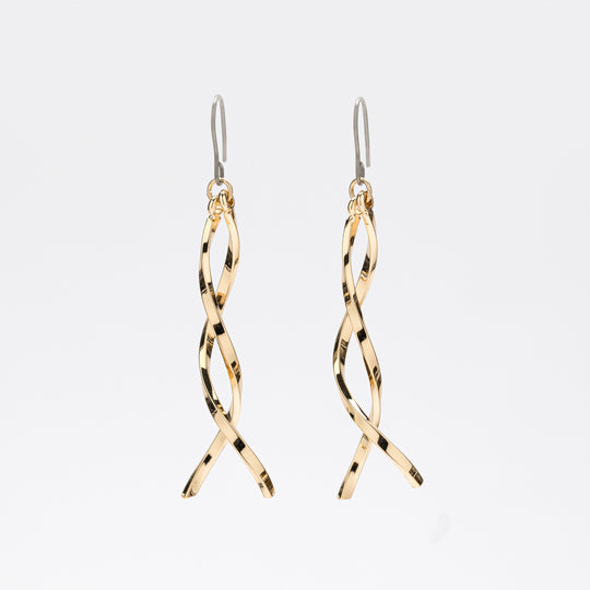 ★今だけ送料無料！★真鍮 チタンポスト フック ピアス