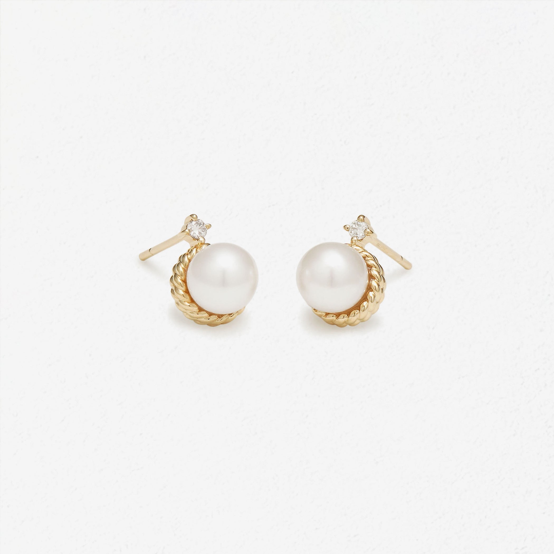 【期間限定セール】6月誕生石 K10 イエローゴールド あこや真珠 ピアス