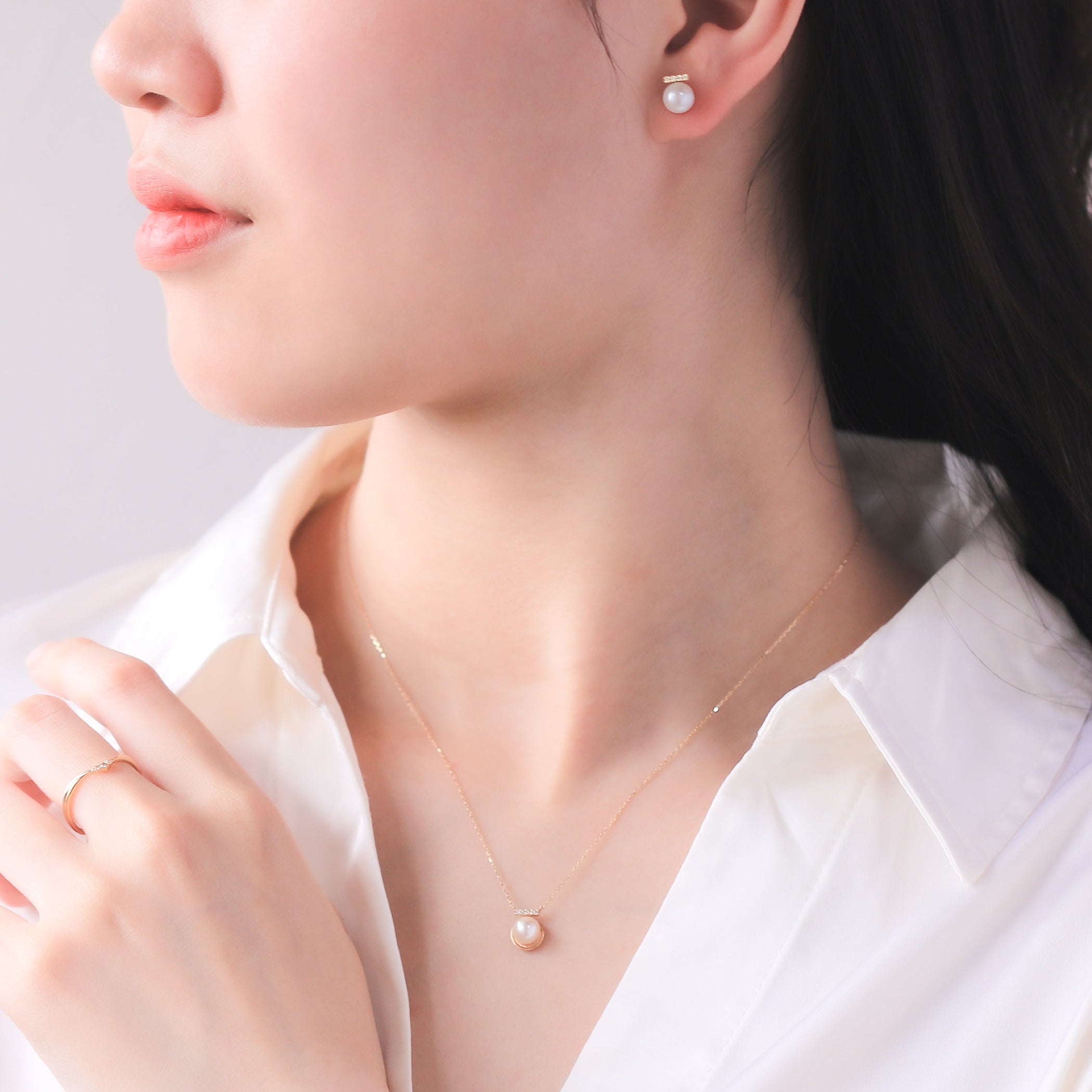 【期間限定セール】6月誕生石 K10 イエローゴールド あこや真珠 ピアス