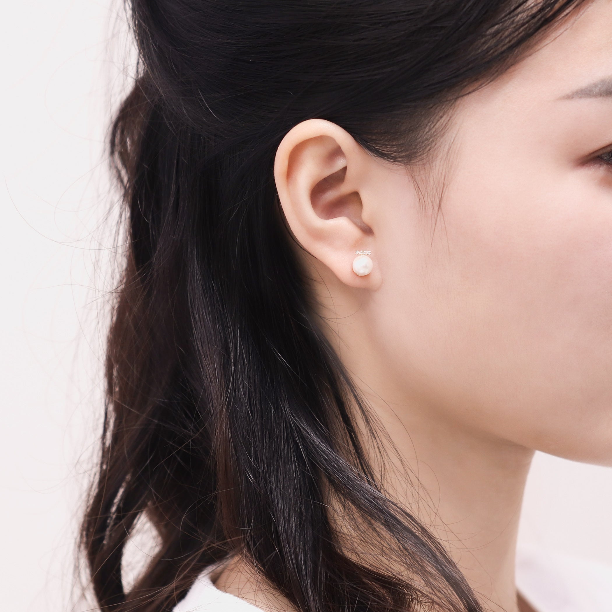 【期間限定セール】6月誕生石 K10 イエローゴールド あこや真珠 ピアス