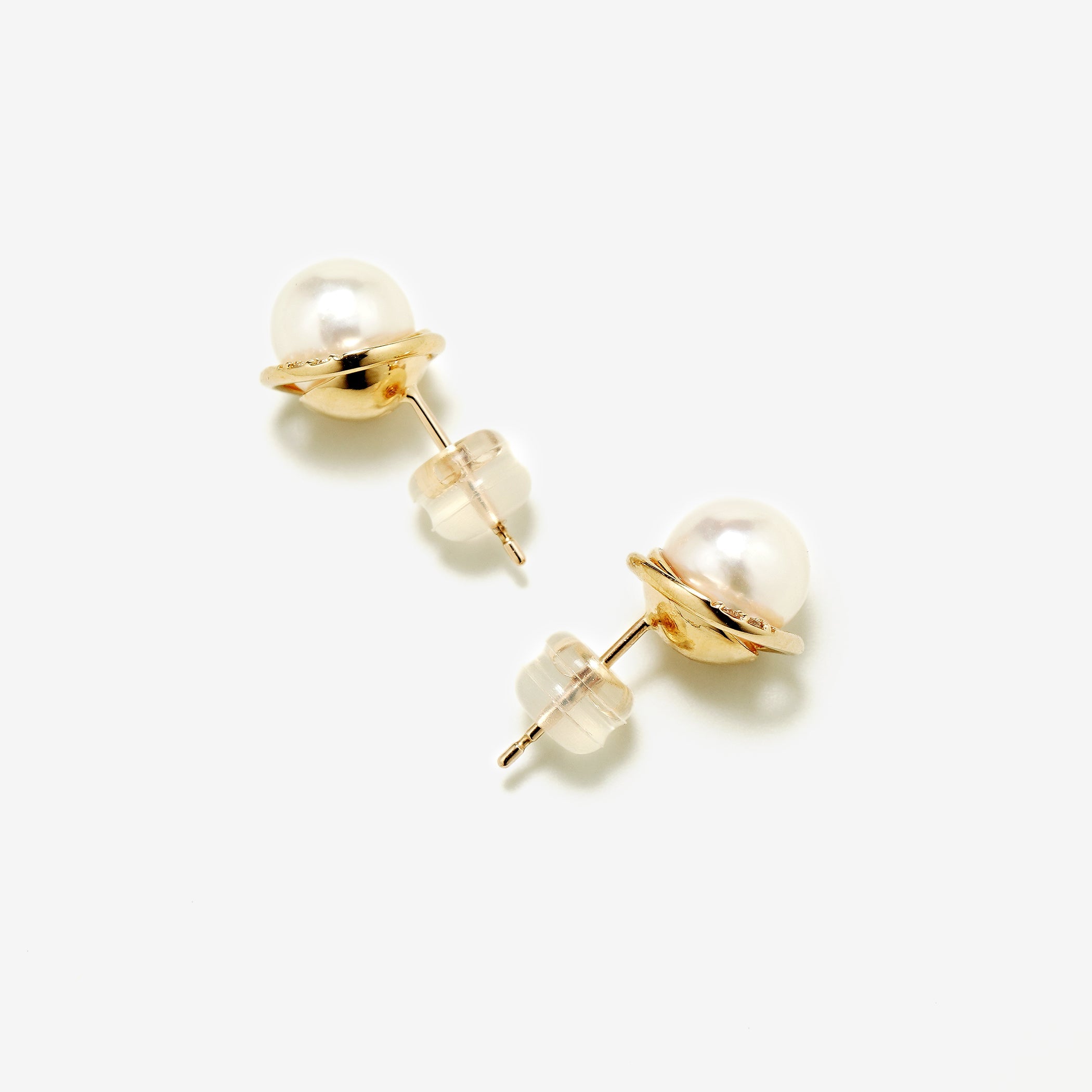【期間限定セール】6月誕生石 K10 イエローゴールド あこや真珠 ピアス