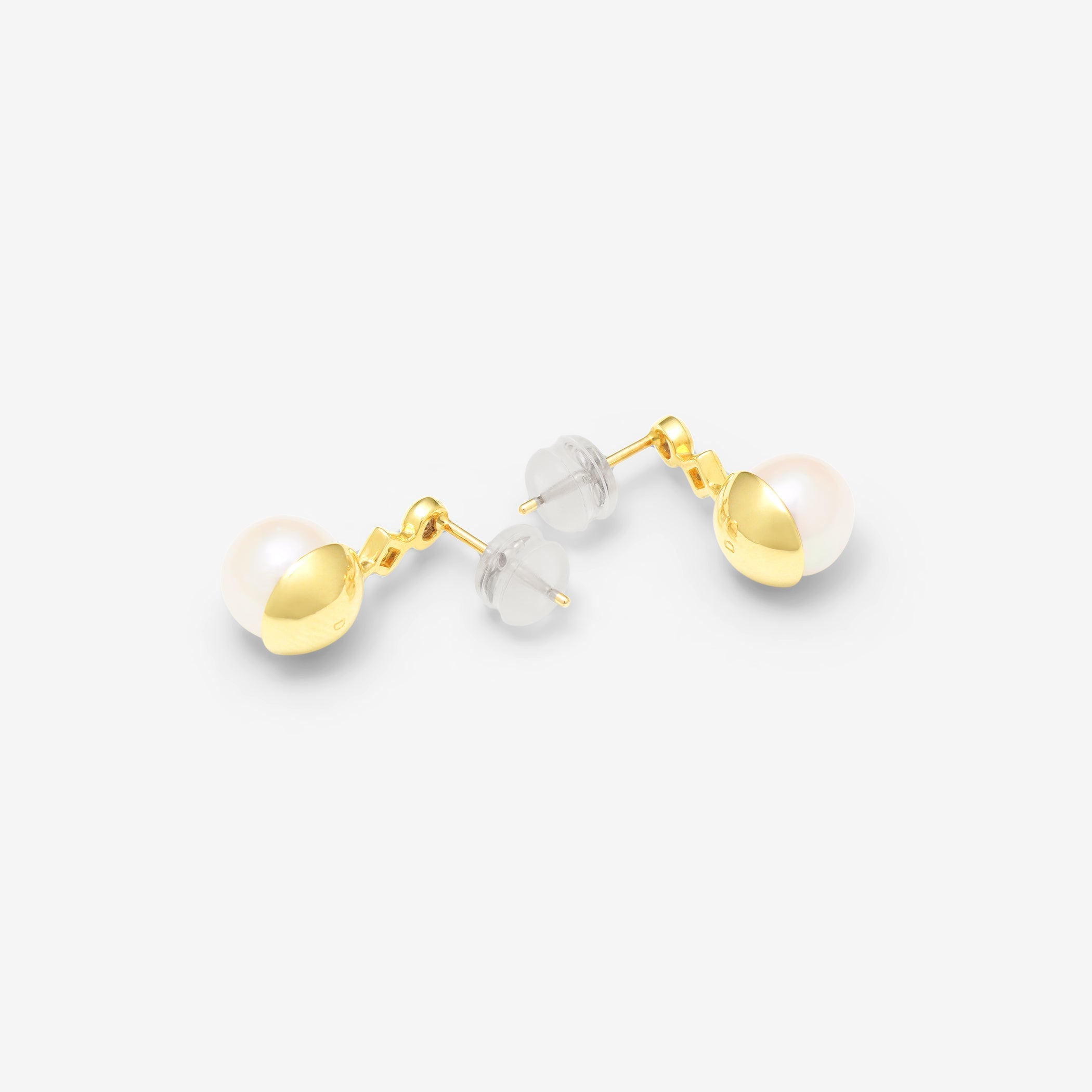 【期間限定セール】6月誕生石 K10 イエローゴールド あこや真珠 ピアス