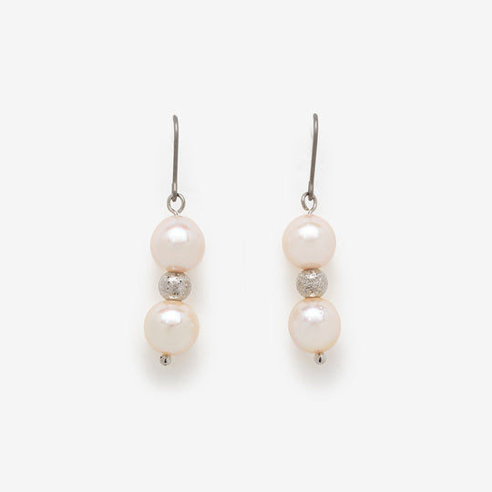 6月誕生石 あこや真珠 フック ピアス