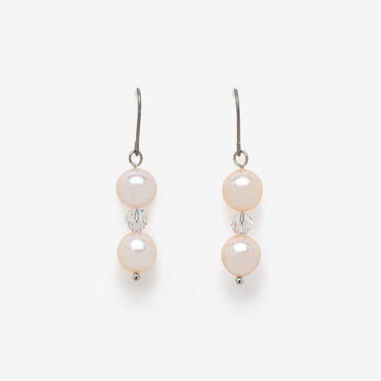 6月誕生石 あこや真珠 フック ピアス