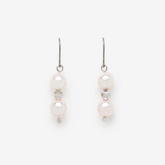 6月誕生石 あこや真珠 フック ピアス