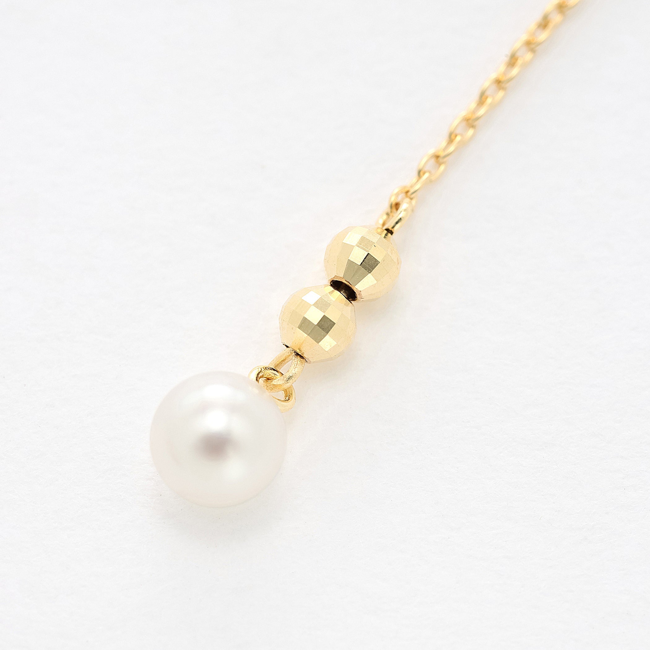 【WEB限定】6月誕生石 K10 イエローゴールド 淡水パール アメリカン ピアス