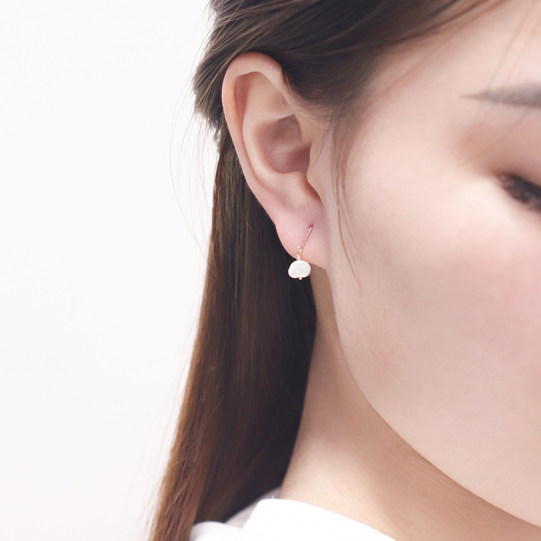 6月誕生石 K10 イエローゴールド 淡水パール ピアス – Milluflora