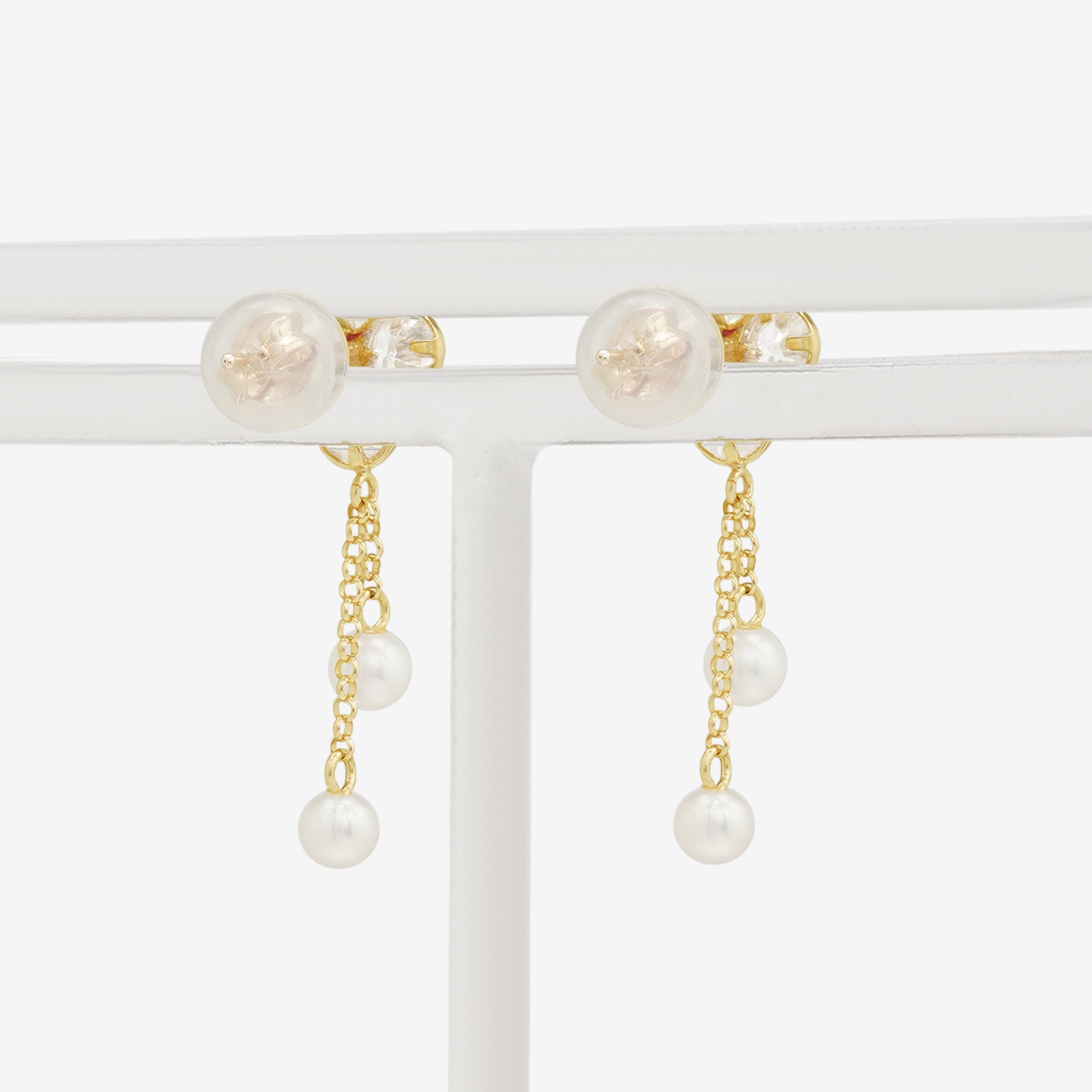 7月誕生石 K10 イエローゴールド ルビー フラワー ピアス – Milluflora