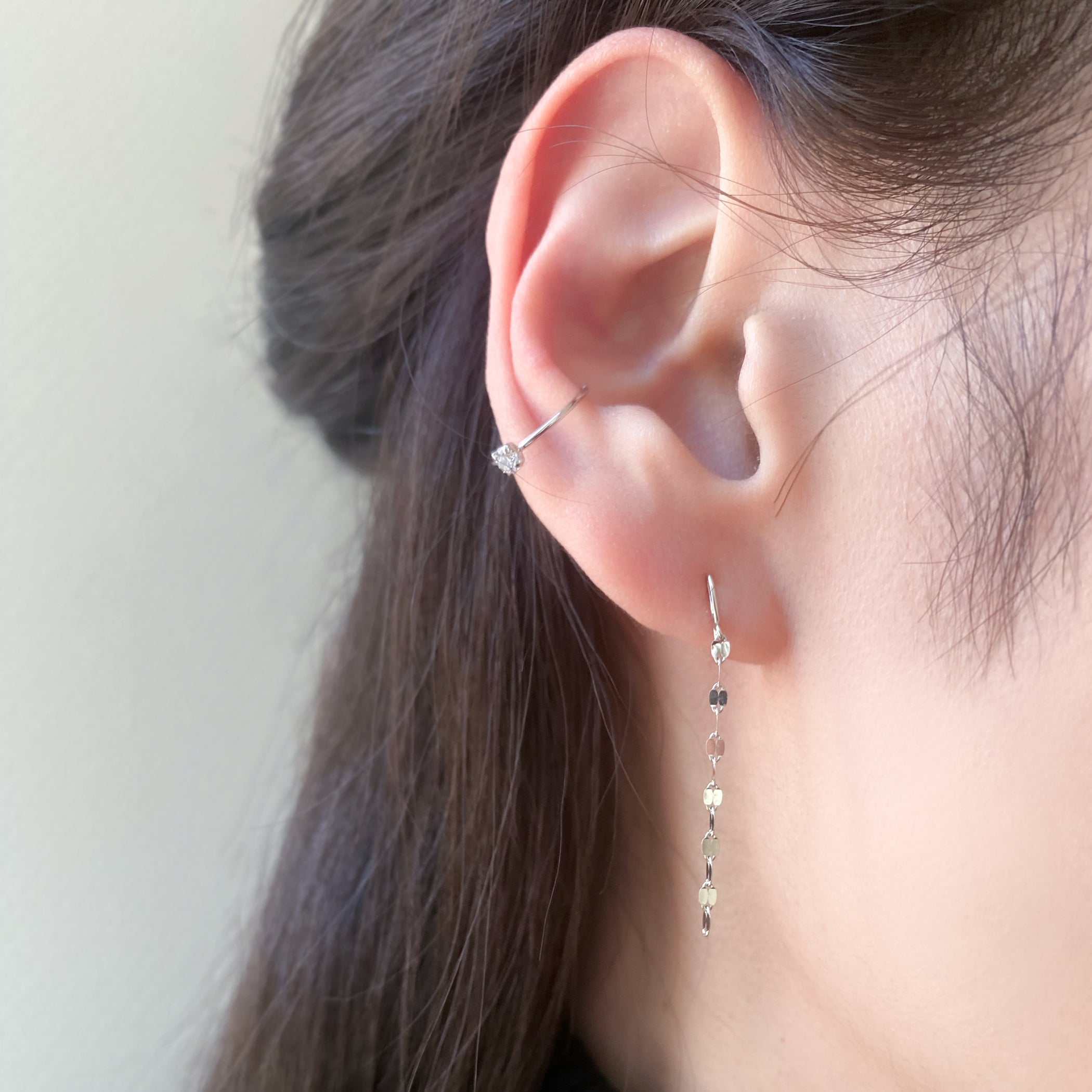 【WEB限定】K10 ホワイトゴールド イヤリング