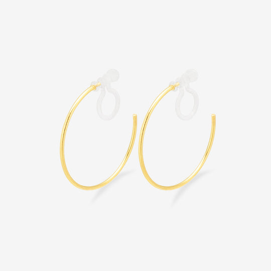 ★今だけ送料無料！★真鍮 フープ イヤリング（25mm）