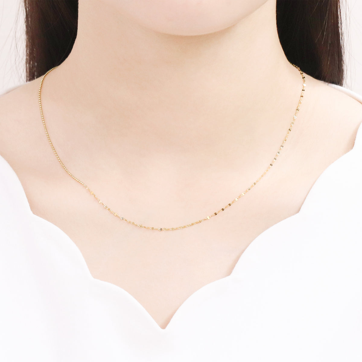 【WEB限定】K10 イエローゴールド デザインネックレス
