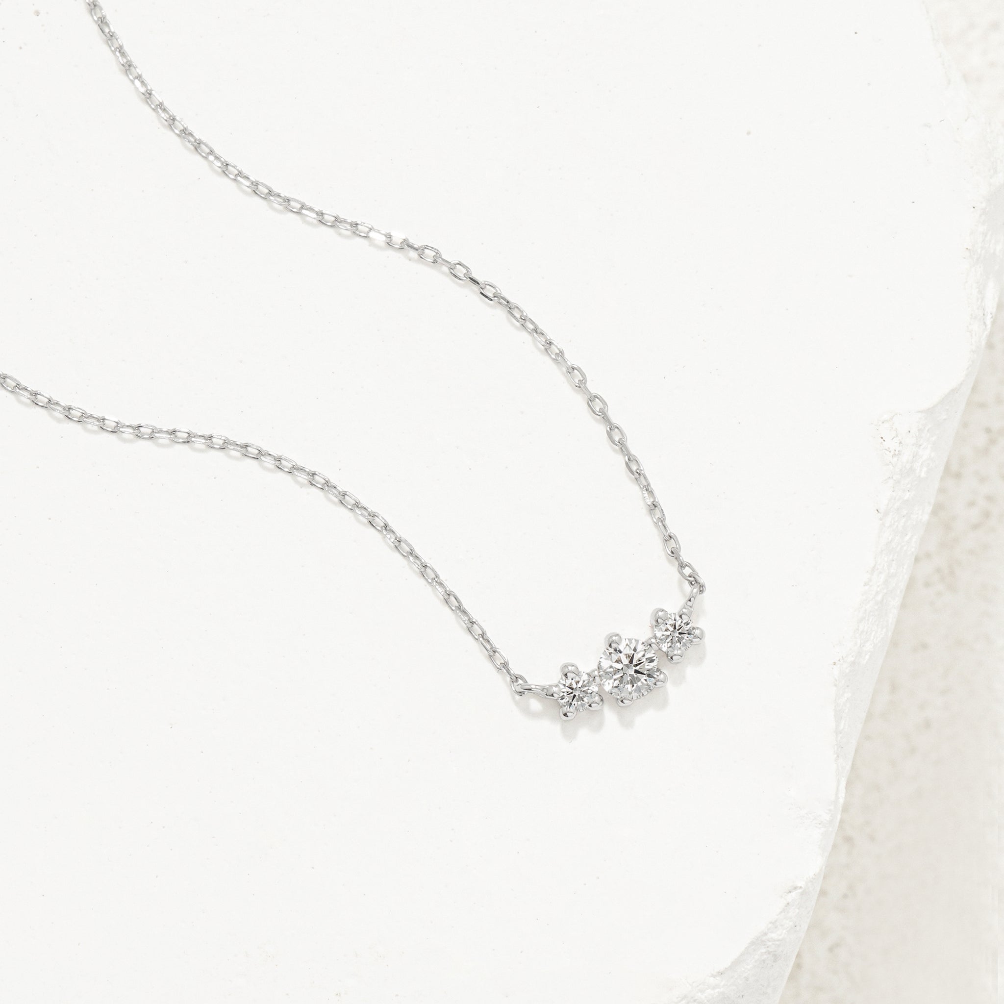 プラチナ ダイヤモンド ネックレス（0.1ct） – Milluflora | ミル