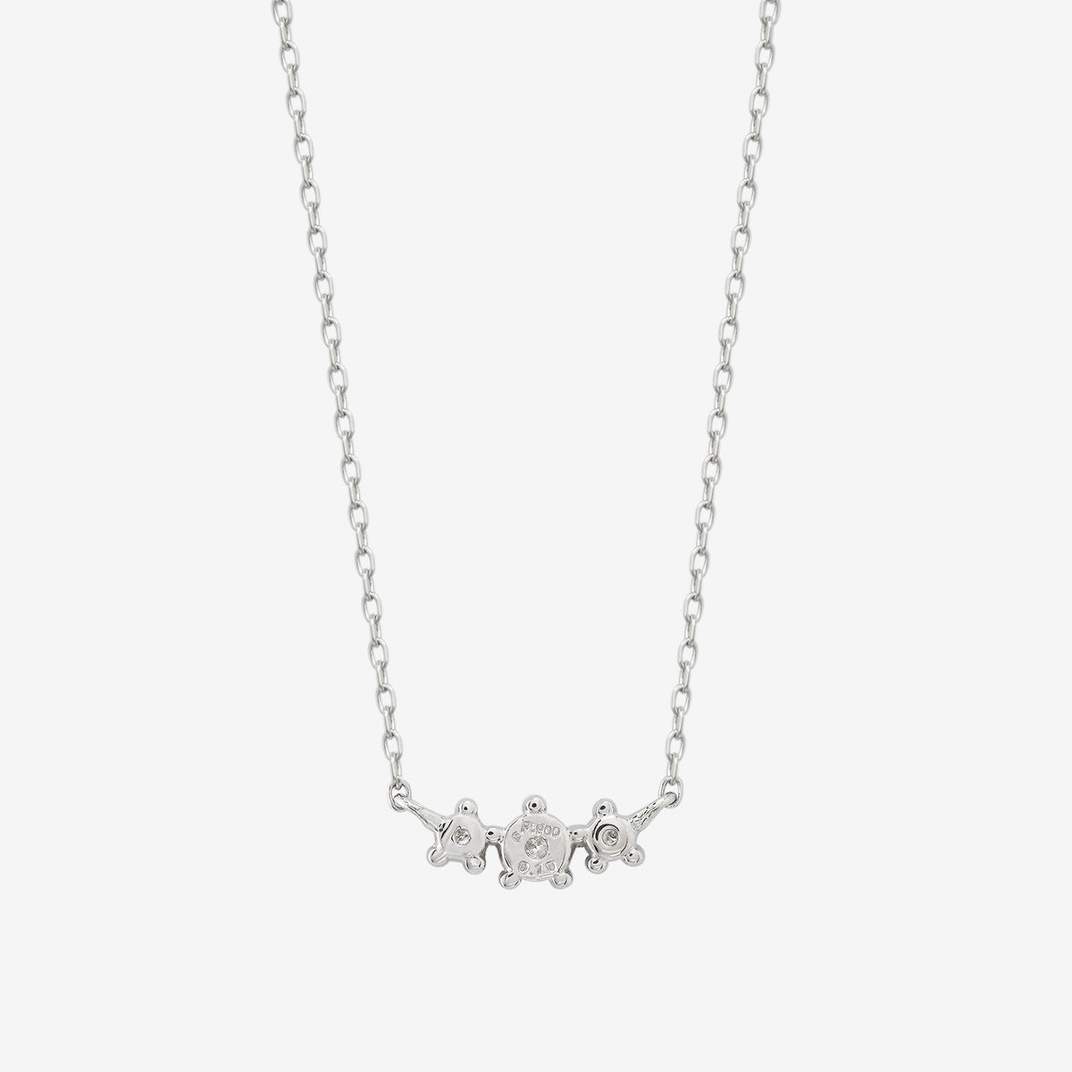 プラチナ ダイヤモンド ネックレス（0.1ct）