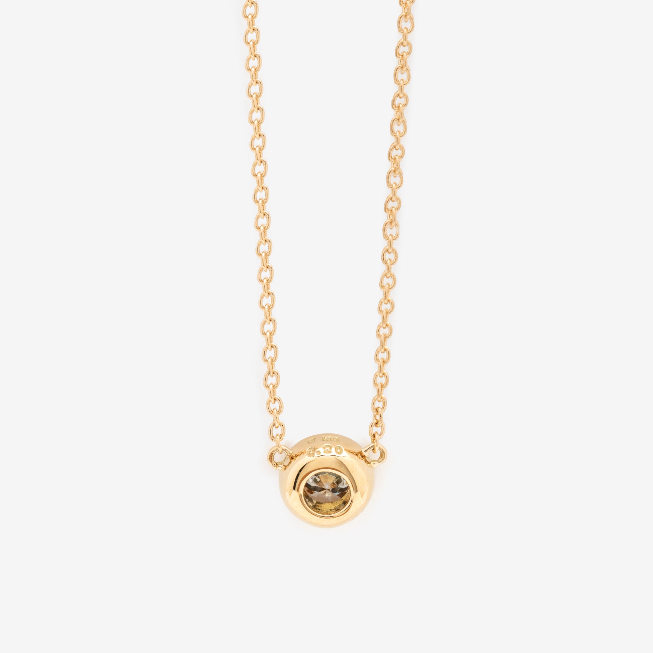 【WEB限定】K18 イエローゴールド ダイヤモンド ネックレス（0.20ct）