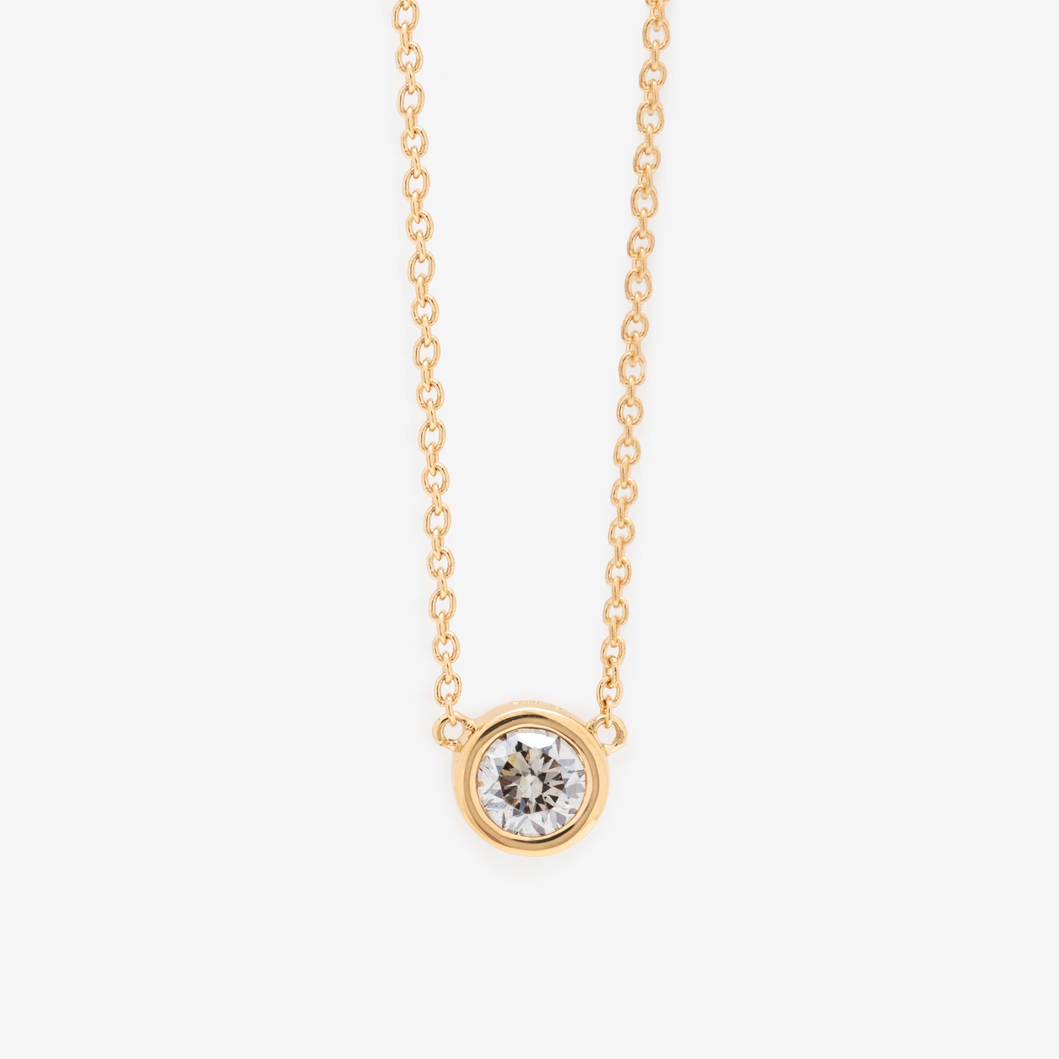 【WEB限定】K18 イエローゴールド ダイヤモンド ネックレス（0.20ct）