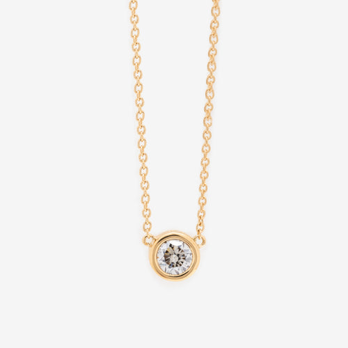 【WEB限定】K18 イエローゴールド ダイヤモンド ネックレス（0.20ct）