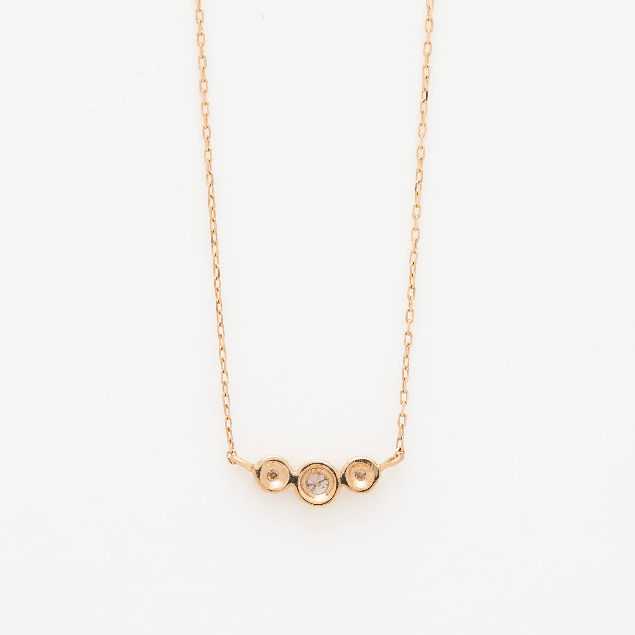 K10 イエローゴールド ダイヤモンド ネックレス