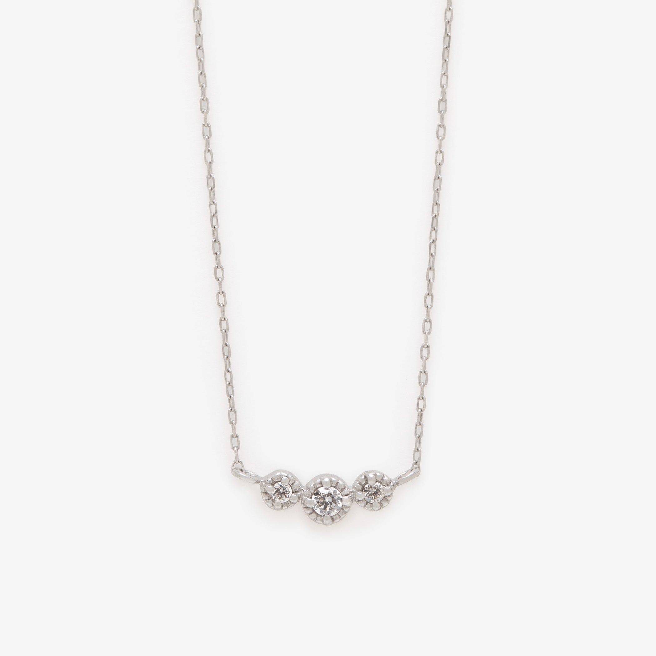 k10ホワイトゴールド スワールデザイン ネックレスダイヤモンド k10ホワイトゴールド スワールデザイン ネックレスダイヤモンド