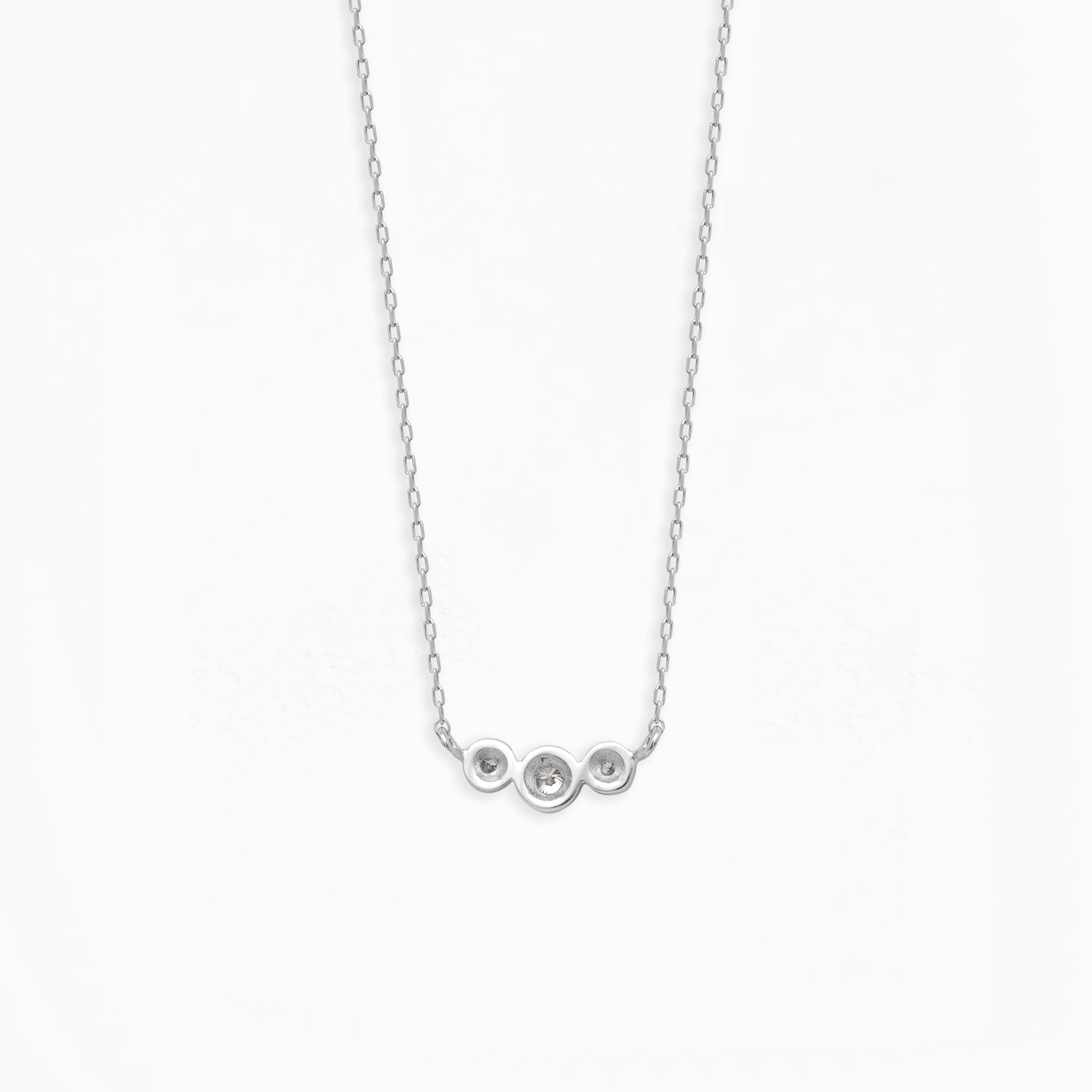 K10 ホワイトゴールド ダイヤモンド ネックレス – Milluflora