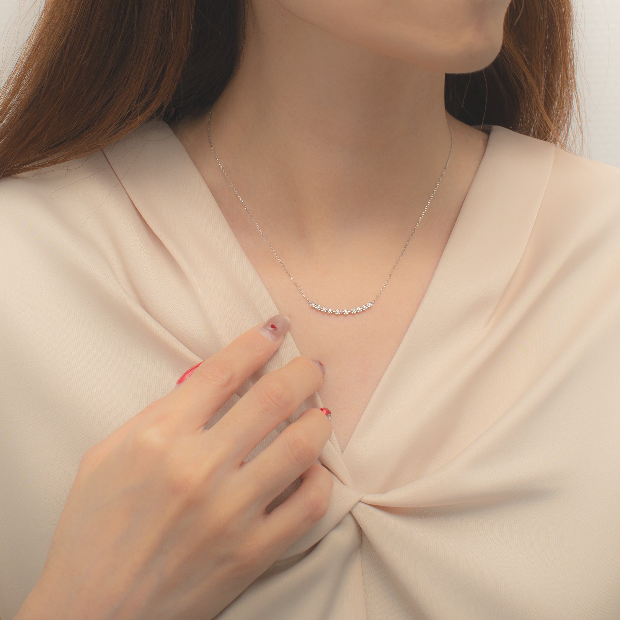 プラチナ ダイヤモンド ネックレス