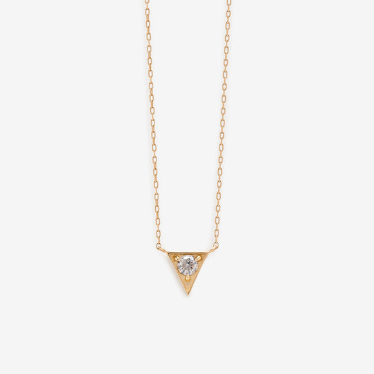 K10 イエローゴールド ダイヤモンド ネックレス