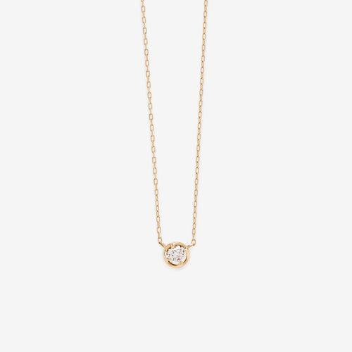 K10 イエローゴールド ダイヤモンド ネックレス