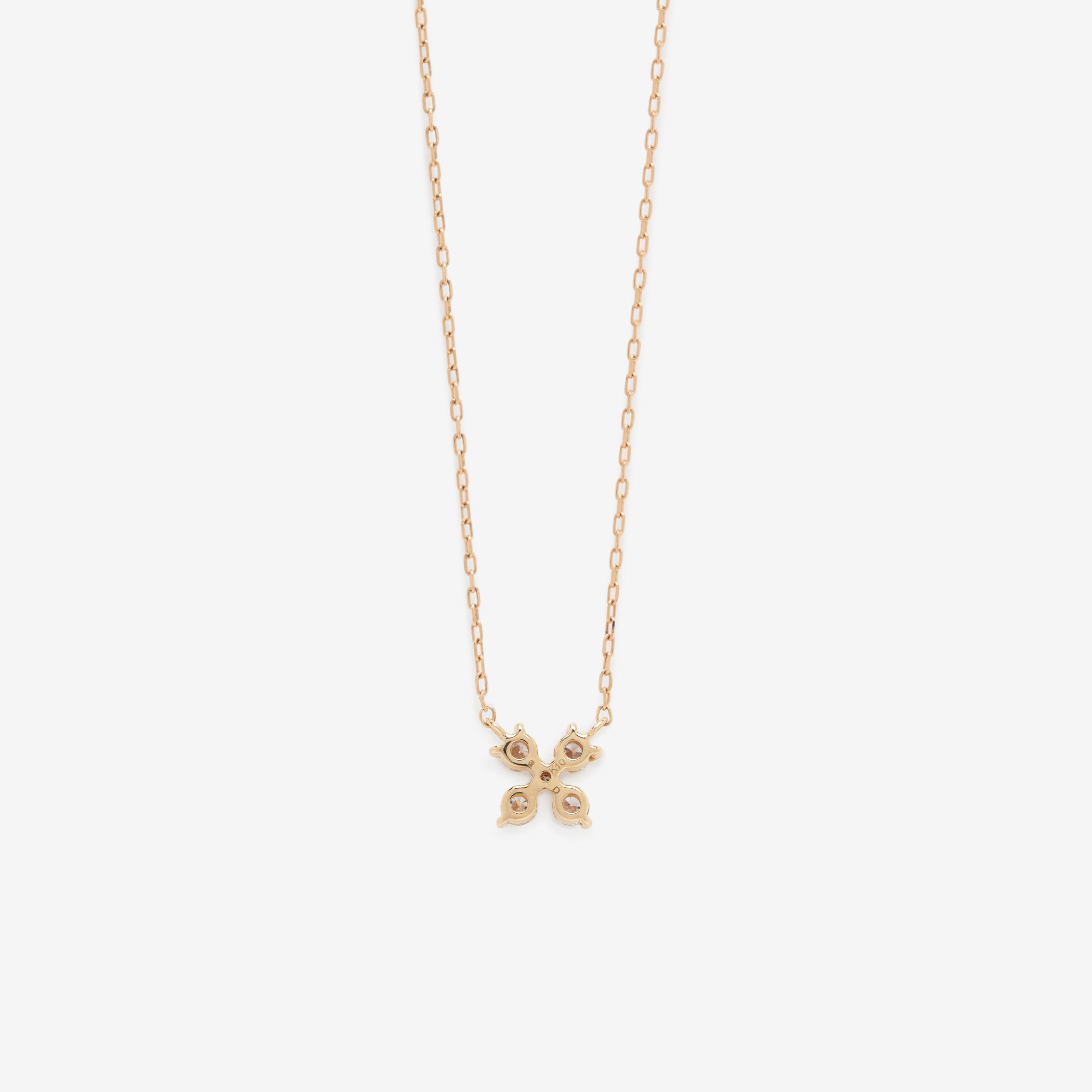 K10 イエローゴールド ダイヤモンド ネックレス