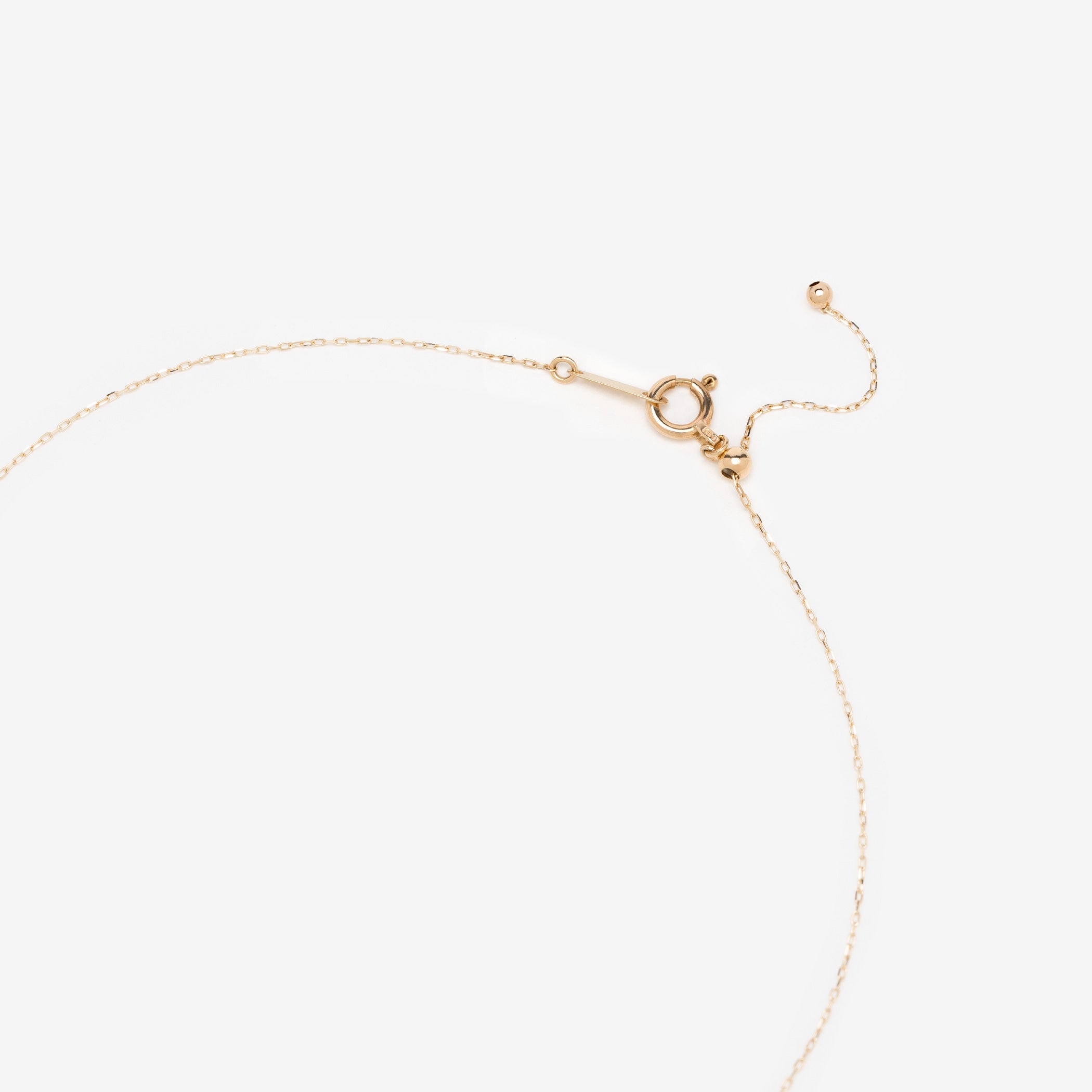 K10 イエローゴールド ダイヤモンド ネックレス