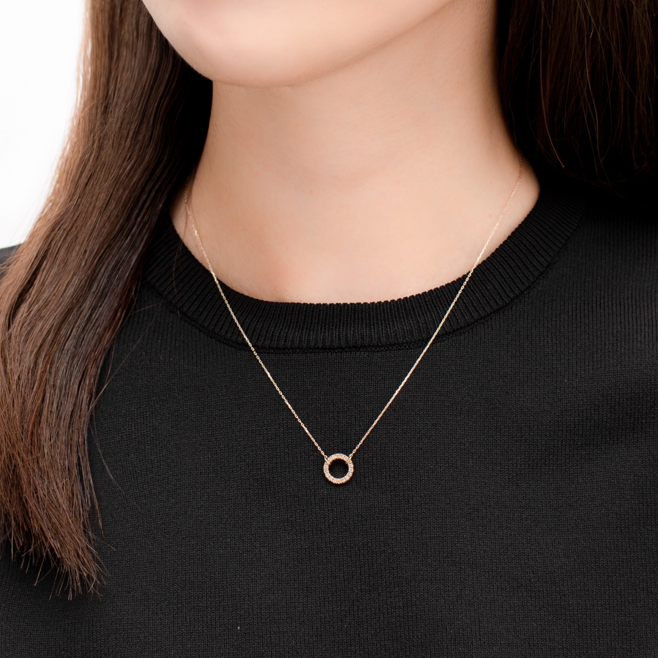 K10 イエローゴールド ダイヤモンド ネックレス – Milluflora | ミル