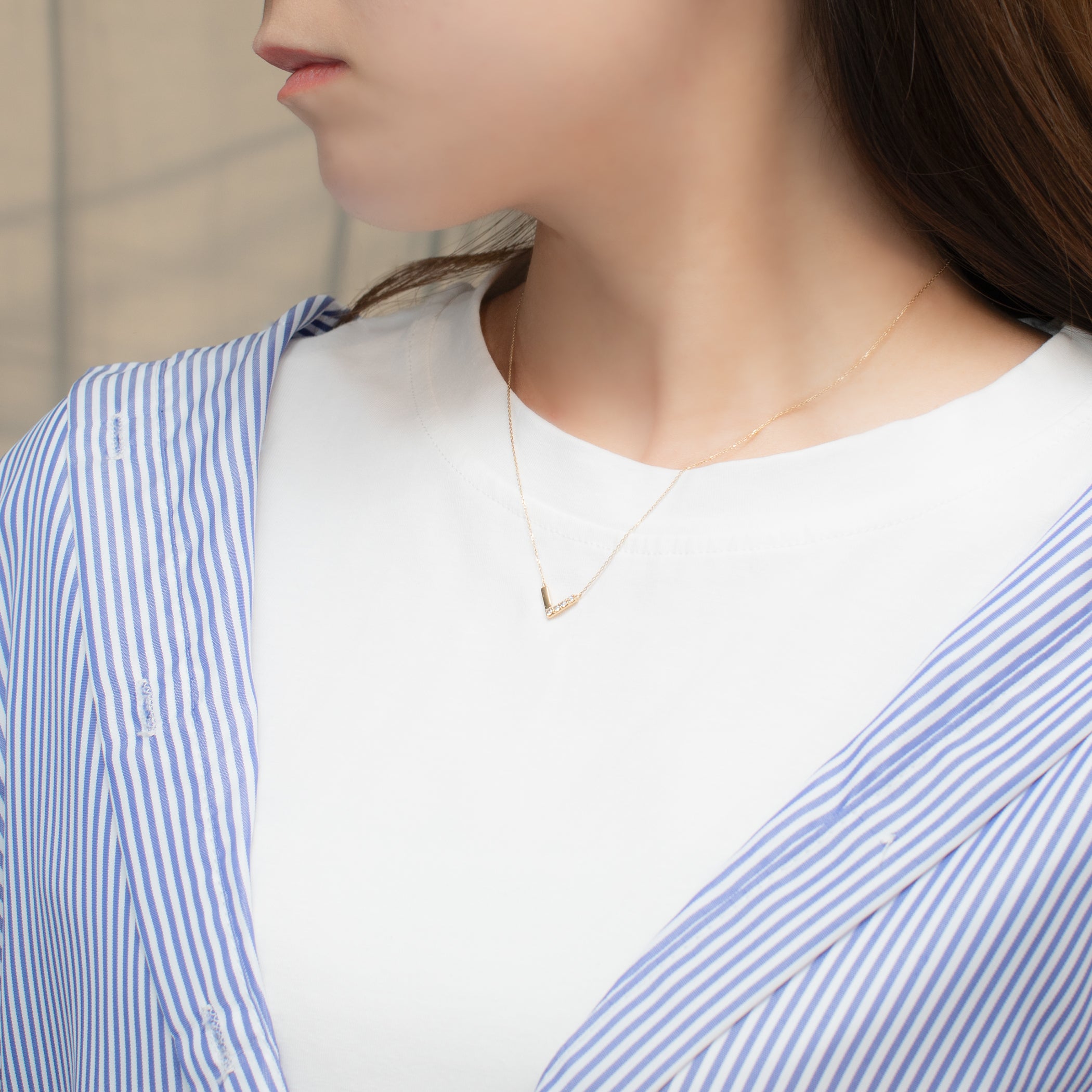 K10 イエローゴールド ダイヤモンド ネックレス – Milluflora | ミル